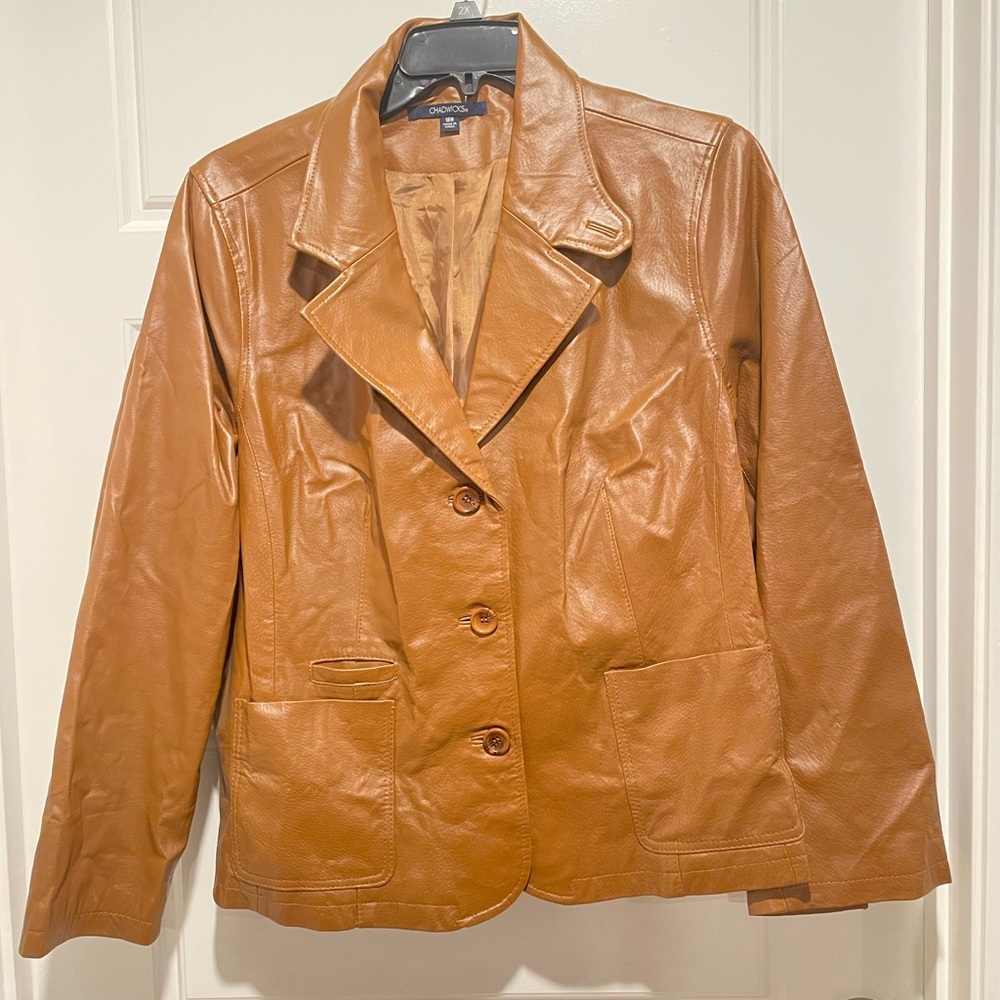 Rich Tan 18W Leather Jacket